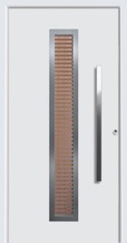 hormann bright white house door with vertical handle